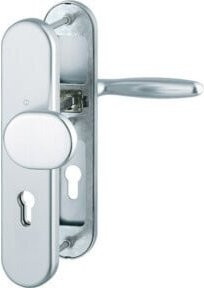 Hoppe Schutzgarnitur Verona in Silber aus Aluminium und Stahl mit 72mm und 42-47mm - Bild 1