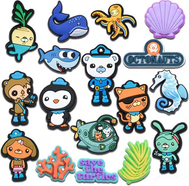 Potdemiel Octonauts Schuh-Charms, 17 Stück - Bild 1