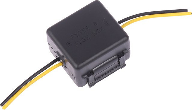 Auto Power Signal Filter Anti-Interferenz Leistungsfilter für Stereo Radio Audio in Schwarz - Bild 1