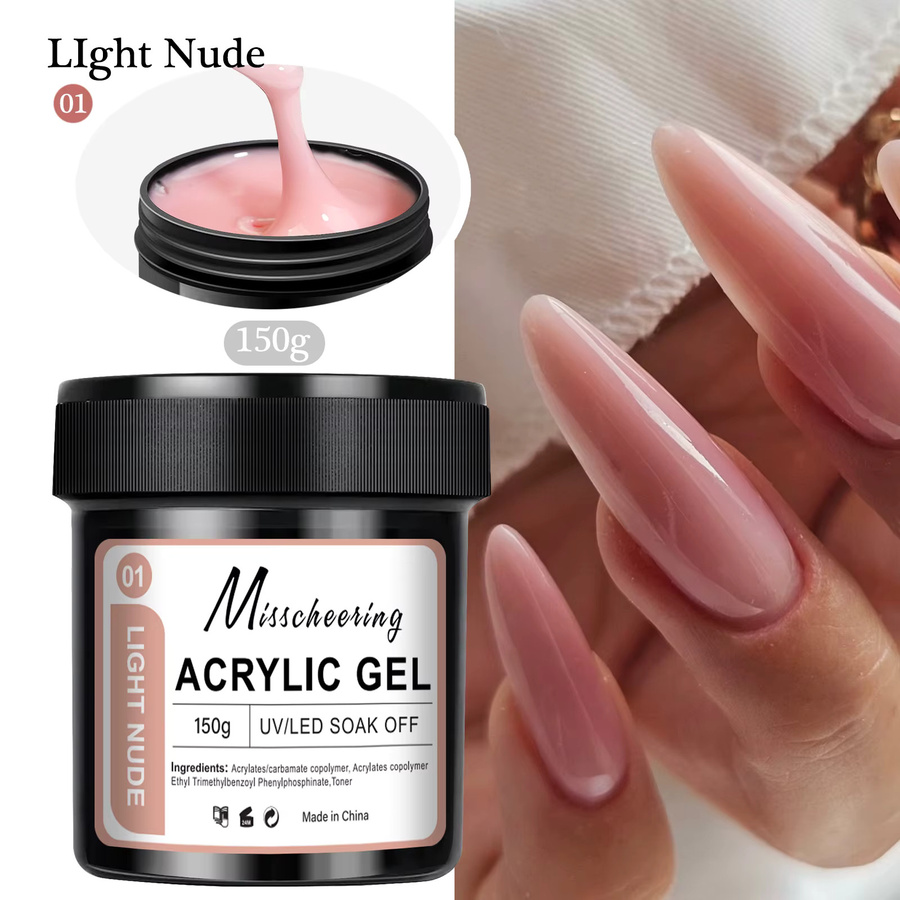 Misscheering Builder Nagel Gel, Nude Rosa, Glänzend - Bild 4