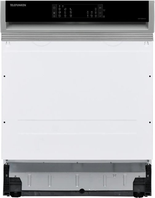 Telefunken Geschirrspüler teilintegriert G-ET-6014-C-I in Silber, 60 cm Breite, 12 Maßgedecke, 9 Programme mit AquaStop und automatischer Türöffnung - Bild 1