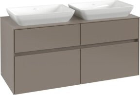 V&B Waschtischunterschrank Collaro für 2 Waschbecken, Farbe: Soft Green, B/T/H: 120 x 54,8 x 50 cm - Bild 1