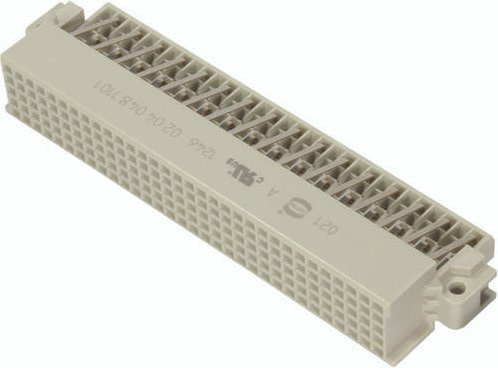 HARTING Federleiste 02040481101 in Beige mit 5 Reihen - Bild 1