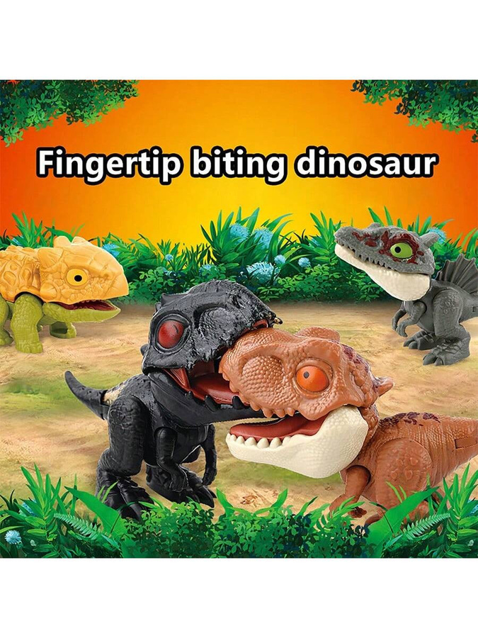 Yiran bag Dinosaurier Beißfinger Spielzeug Theaterpuppe, bunt, Set - Bild 2
