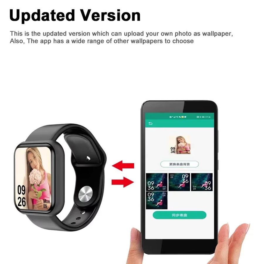 Lenovo Y68 Smartwatch in Schwarz oder Silber mit Farbbildschirm, Schrittzähler, Multi-Sport-Modus und Nachrichtenerinnerung - Bild 5