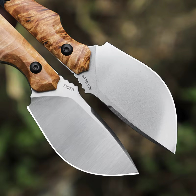 ALVELY EDC Outdoor-Camping-Messer mit feststehender Klinge und Multitool-Funktion in Gold und Multicolour - Bild 2