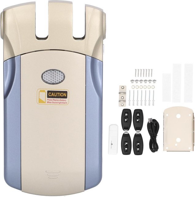 WAFU 019 Unsichtbares Fernbedienungsschloss als Diebstahlsicherung mit Tuya Bluetooth Home Security in Beige - Bild 1
