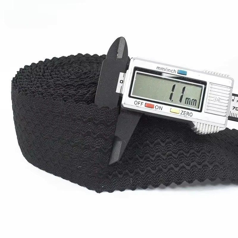 Deepeel Elastisches Gummiband in Schwarz als breites Nähzubehör für Röcke und Hosen - Bild 4