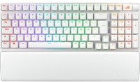 Asus ROG Strix Scope II 96 Gaming-Tastatur mit mechanischen Switches, QWERTZ DE Layout, Bluetooth und USB-C, Farbe: Weiß - Bild 1