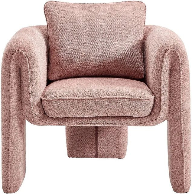 Vente-unique Sessel Jolipia mit gerader Rückenlehne in Rosa - Bild 1