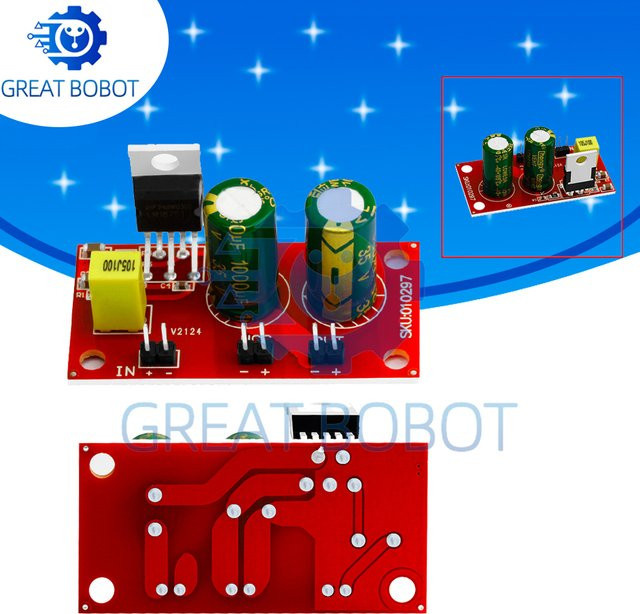 baishundianzi LM1875 Audio-Leistungsverstärkerplatine Mono 30W in Rot, DC 12V-30V für Arduino - Bild 1