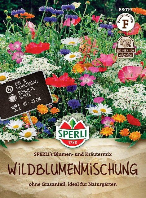 SPERLI Wildblumen-Samen Blumen- und Kräutermix, bunt - Bild 1