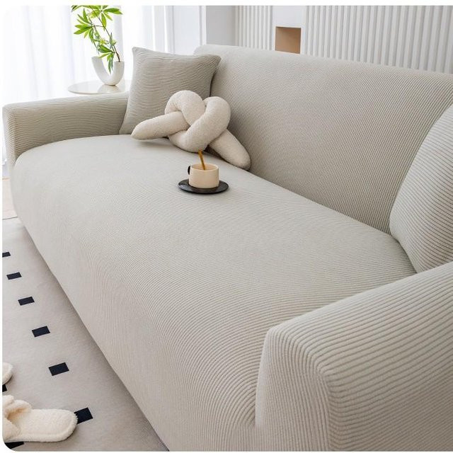 Wasserdichter und rutschfester Sofabezug aus dickem Cord von YTO Household items, All-in-One Design für alle Jahreszeiten, Breite: 235-300 cm - Bild 1