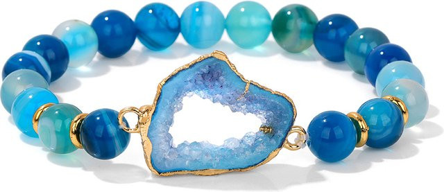 Armband Achat, Blau, Unisex - Bild 1