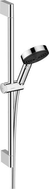 Hansgrohe Brausegarnitur Pulsify Select S Brausestangenset in Chrom mit Handbrause und Duschstange, Höhe: 65 cm - Bild 1