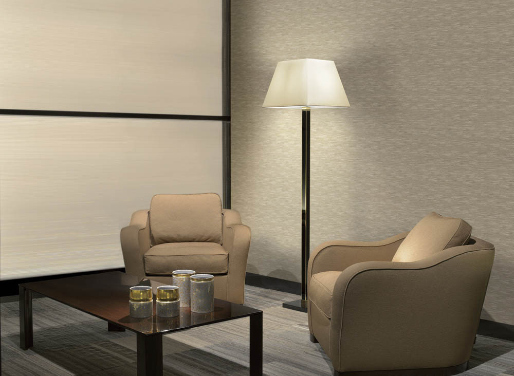 Armani Casa Teppich Faust 9040 in Beige und Grau mit abstraktem geometrischem Design - Bild 1