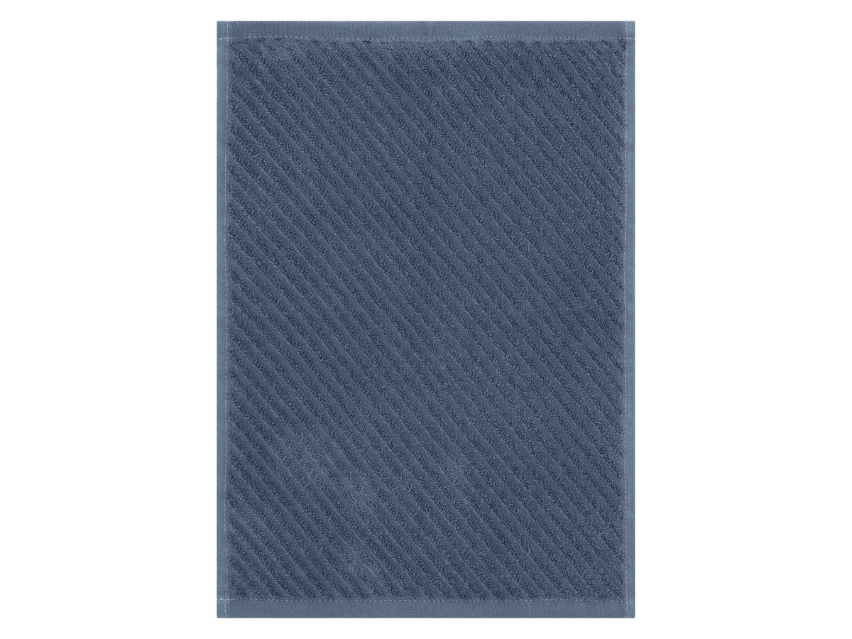 LIVARNO Frottier-Set, 6-teilig, Blau, aus Baumwolle, mit Dusch-, Hand- und Gästetüchern - Bild 2