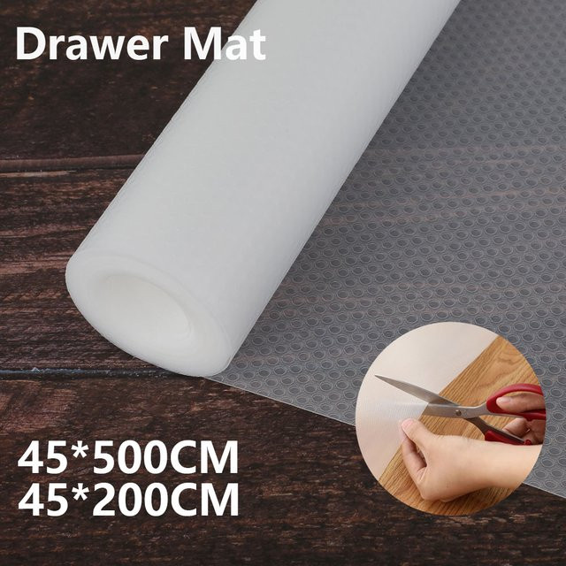 Rutschfeste Schrankunterlage von Willstar aus transparentem EVA, matte Schutzmatte für Schubladen, Küchenschränke und Schreibtische, B/T/H: 45 x 45 x 45 cm - Bild 1