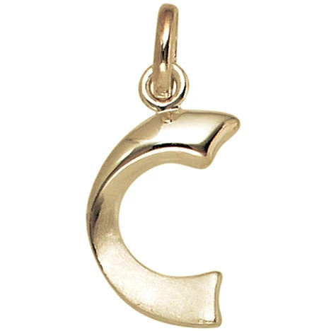 Colfem Anhänger Buchstabe C, 375 Gelbgold, Unisex - Bild 1