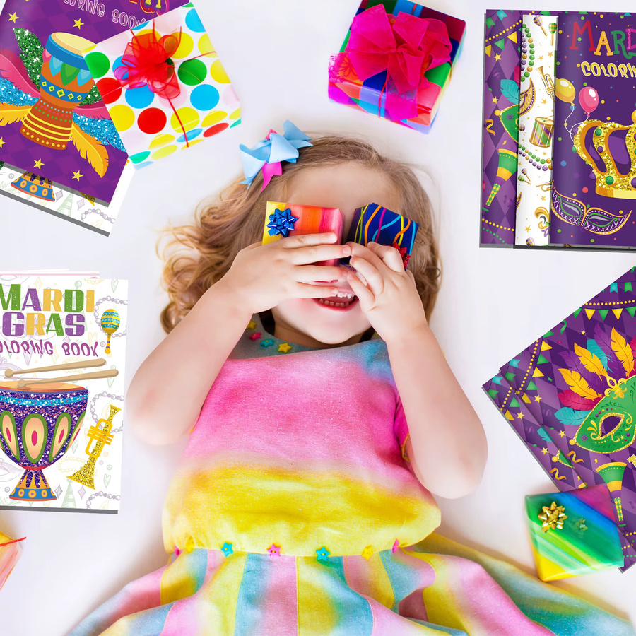 DIY Malbuch Set mit Karneval Graffiti Motiven für Kinder in Mehrfarbig - Bild 6