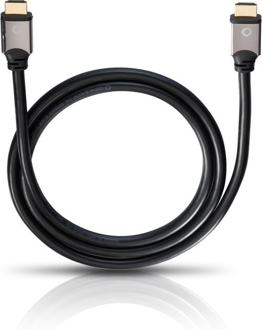 Oehlbach High-Speed HDMI Kabel mit Ethernet/LAN in Schwarz, Länge: 7,5 m - Bild 1