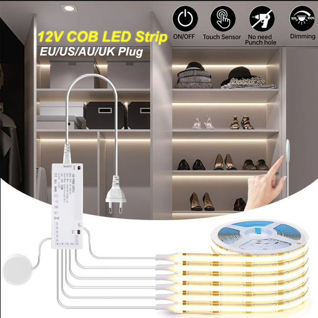 Asign COB-LED-Unterschrank-Sammellampe in Weiß, touch-dimmbar, DC 12 V - Bild 1