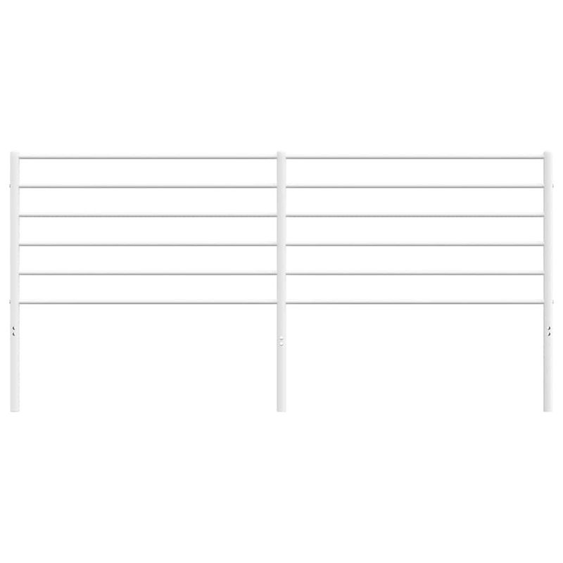 Vidaxl Metall-Kopfteil in Weiß im klassischen und minimalistischen Design - Bild 3