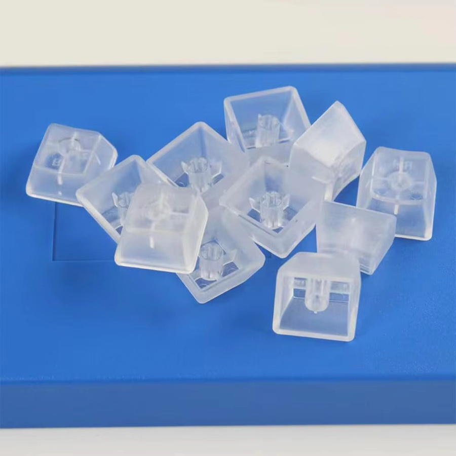 10 transparente Blanko-Tastenkappen im Cherry Profile R4 aus ABS für MX Switches und Gaming-Tastaturen - Bild 2