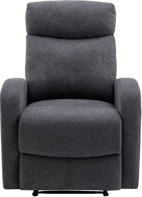 Vente-unique Relaxsessel Evelyn in Grau mit Armlehnen und Polsterung - Bild 1
