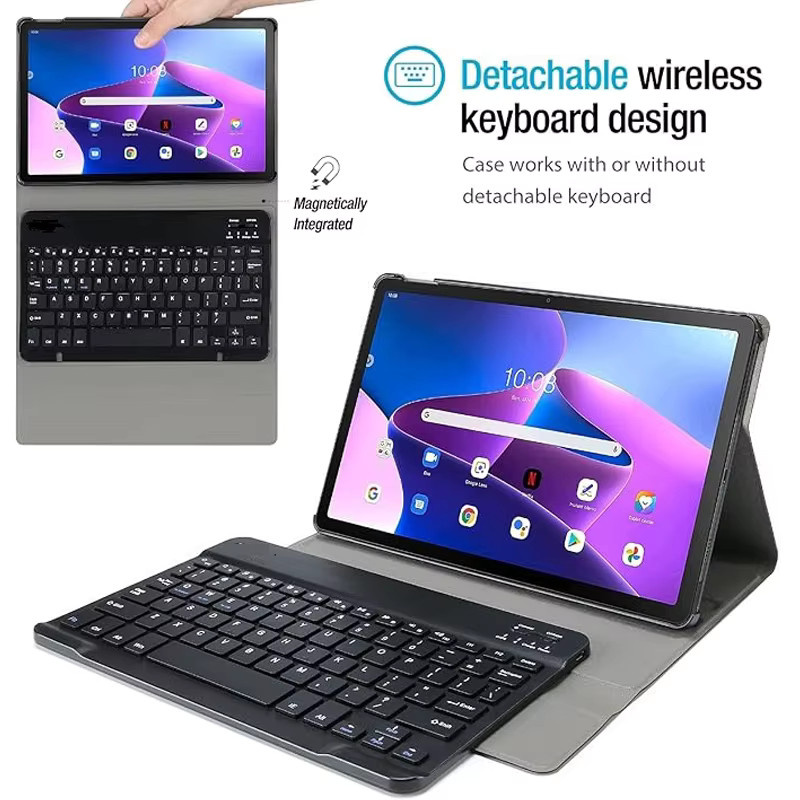 Lenovo Smart Folio Tastatur Abdeckung für Xiaoxin Pad 2025 11 Zoll (TB-335FC, TB336FU, TB336ZU) in Blau mit abnehmbarer Tastatur (QWERTY US) - Bild 2