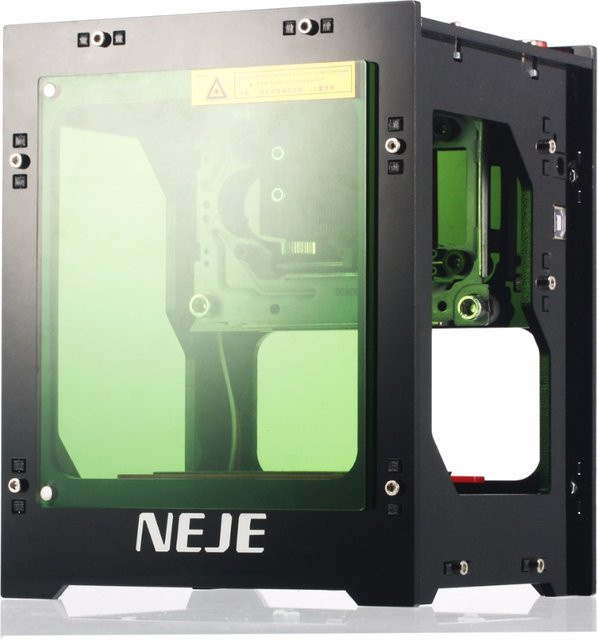 NEJE CNC Laser-Gravierer 2000MW Mini CNC Router und Laserschneider in Schwarz - Bild 1