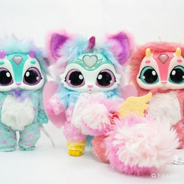 Magisemixies Magicasel Einhorn-Katze, Plüschtier, Einhorn, Bunt / Mehrfarbig - Bild 1