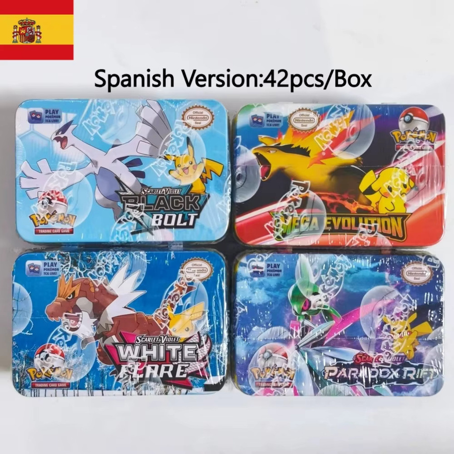 Bandai Pokémon Kampfspielzeug, 42-teiliges Set, Metallbox, Schwarz-Weiß - Bild 2