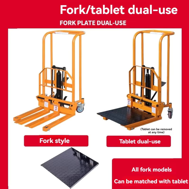Manueller hydraulischer Palettenstapler YunlinLi mit 200 kg Tragkraft als Mikro-Scherenhebebühne für Lager und Fabrik - Bild 2