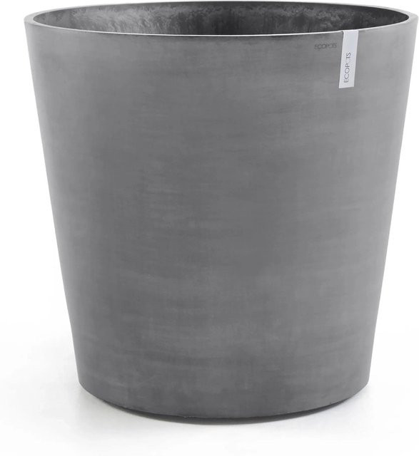 Ecopots Pflanztopf Amsterdam mit Rollen Grau rund Durchmesser: 100 cm, Höhe: 87,5 cm - Bild 1