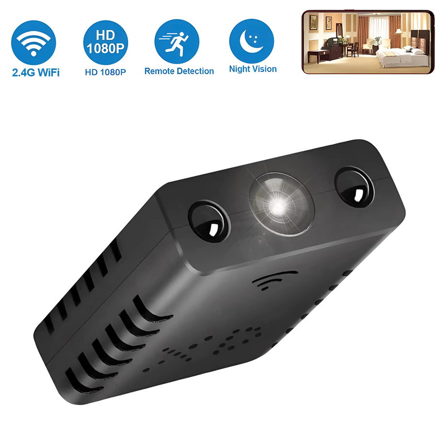 BESY Mini Drahtlose Wifi Kamera XD Smart Home Video Recorder mit 720P Auflösung und Nachtsicht in Schwarz - Bild 5