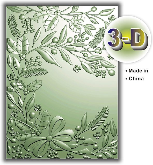 Transparente 3D-geprägte Kunststoffschablone mit Urlaubsblumen für handgefertigte Papierkunstprojekte - Bild 1
