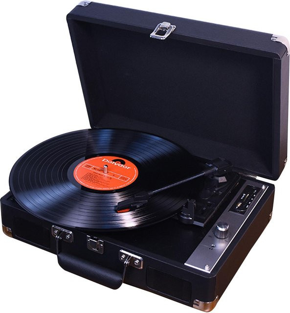 GoolRC MZL-P01 Schallplattenspieler für 7, 10 und 12 Zoll Vinyl Schallplatten in Schwarz - Bild 1