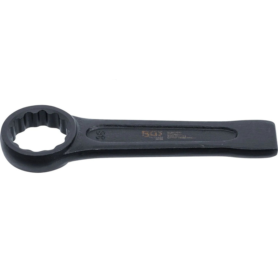 BGS Schlag-Ringschlüssel aus Chrom-Vanadium in Schwarz, Schlüsselweite: 38 mm - Bild 3