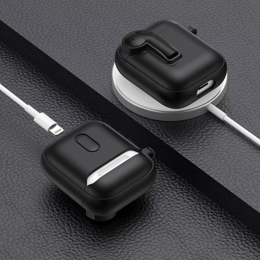 Funda Luxus Kopfhörerhülle für Apple AirPods 4, 3, 2 und Pro 2 stoßfeste Cover mit Haken - Bild 5