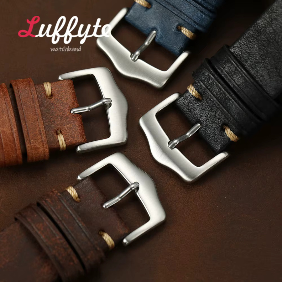 luffyte Uhrenarmband Rindsleder, Vintage, Unisex - Bild 2
