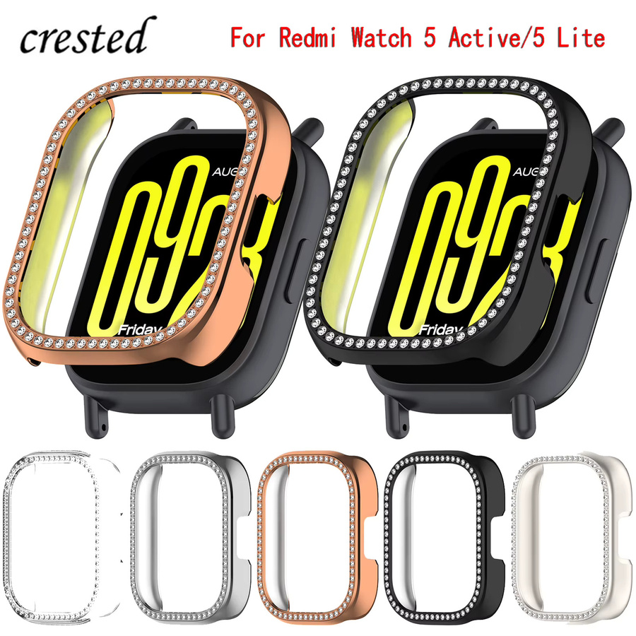 CRESTED Uhrenzubehör PC-Gehäuse für Xiaomi Redmi Watch 5, transparent, Zirkonia - Bild 2