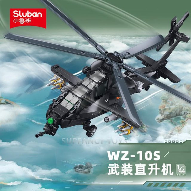 Sluban Kampfhubschrauber Armeestil 419-teiliges Set - Bild 1