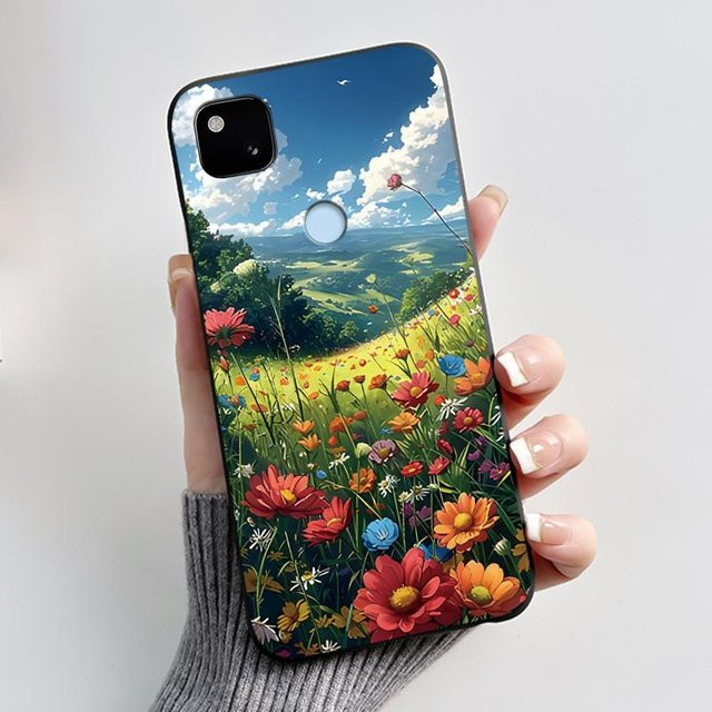 Schlanke Silikon Handyhülle für Google Pixel 4a 4G und 4a 5G in Mattschwarz - Bild 1