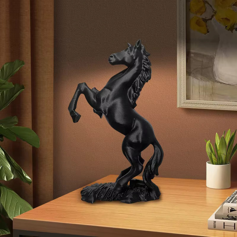 JETTING Pegasus-Skulptur als modernes Tierkunst-Dekor in Schwarz - Bild 2