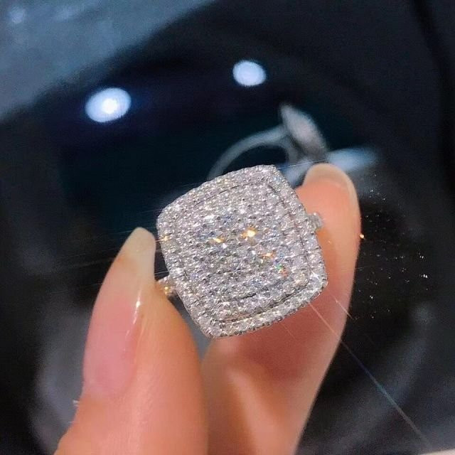 Ring Zirkonia, Kupfer, Silber, Damen - Bild 1