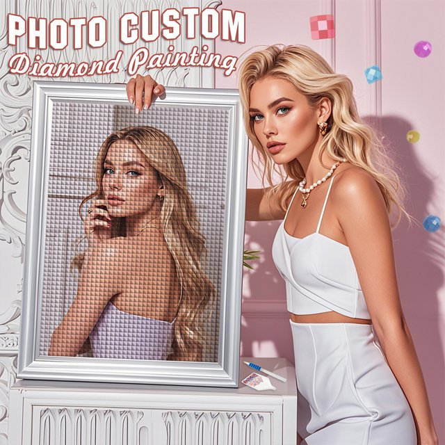 EverShine DIY 5D Diamant Mosaik Set mit personalisiertem Foto in Mehrfarbig für Erwachsene und Kinder zur Dekoration - Bild 1