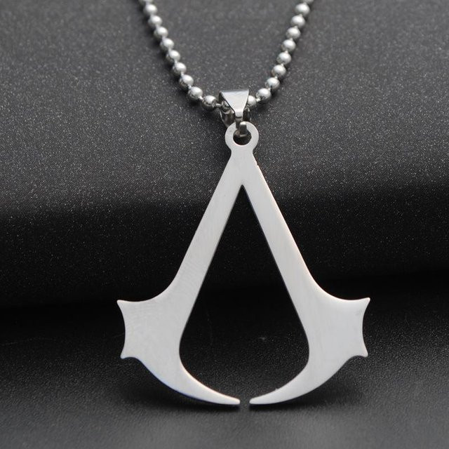WANYING Halskette Assassin's Creed Anhänger, Edelstahl, Schwarz, Herren - Bild 1