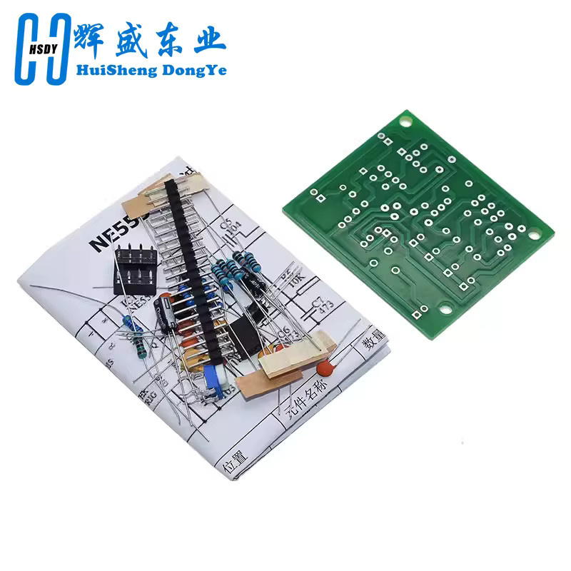 HUISHENGYUFA DC6-12V NE555 Pulsgeneratormodul als DIY Kit für Sinus, Dreieck und Quadratwellen-Signalgenerierung - Bild 2