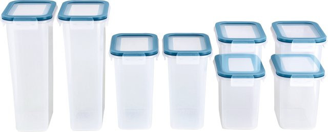 SILVERCREST Vorratsdosen-Set, 8 Stück, transparent - Bild 1